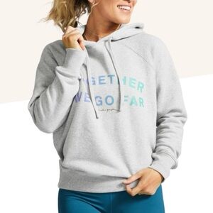Spiritual Gangster x Peloton Hoodie NWT Small Sweatshirt together we go far gray